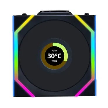 Lian Li UNI FAN SL Wireless LCD Lüfter, ARGB, PWM, 3er-Pack inkl. Controller