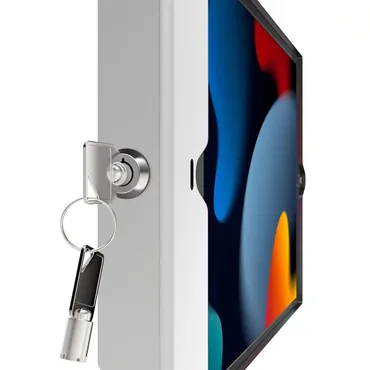 Compulocks iPad 10.2" Space Enclosure Medical Rolling Cart Extended vagn