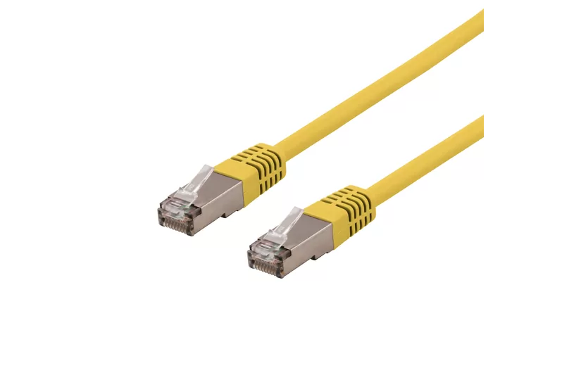 DELTACO STP-61GLAU - patch-kabel - 1 m - gul