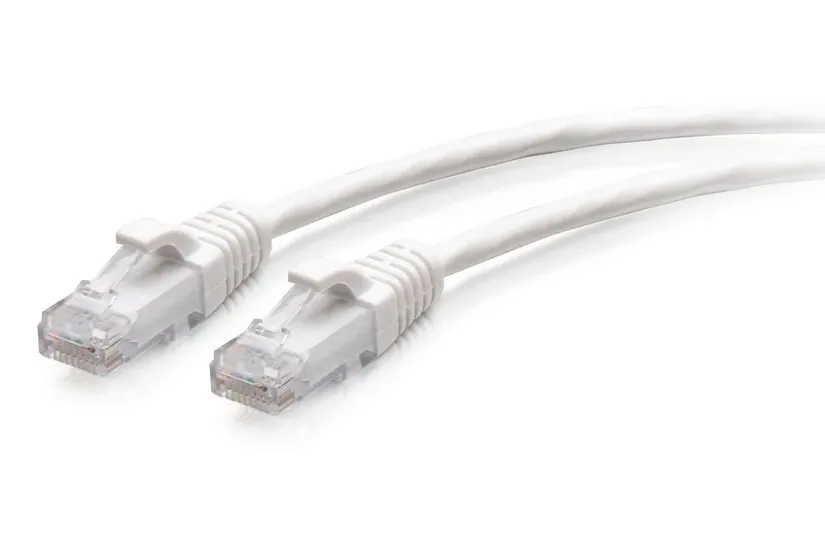 C2G 15ft (4.5m) Cat6a Snagless Unshielded (UTP) Slim Ethernet Network Patch Cable - White - patch-kabel - 4.5 m - vit