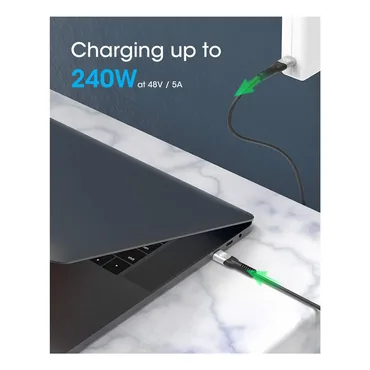 MANHATTAN USB4 USB-C till USB-C laddningskabel 240W 40Gbit/s 8K 2m