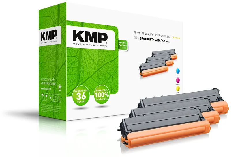 KMP-toner Brother TN421C/M/Y-multipack B-T99V renoverade.