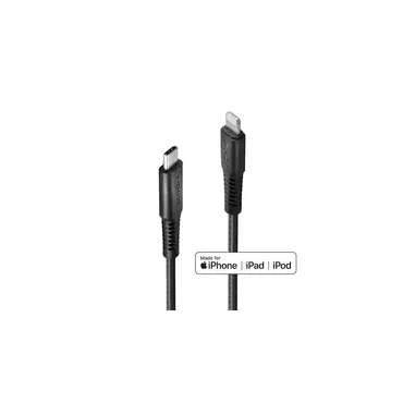 Lindy 31286 Lightning kabel 1 m Sort