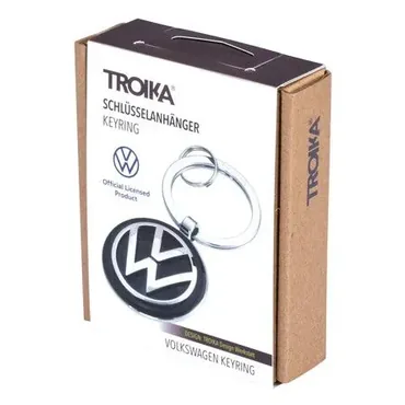 TROIKA VW VOLKSWAGEN KEYRING Nøglering Sort, Sølv
