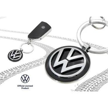 TROIKA VW VOLKSWAGEN KEYRING Nøglering Sort, Sølv