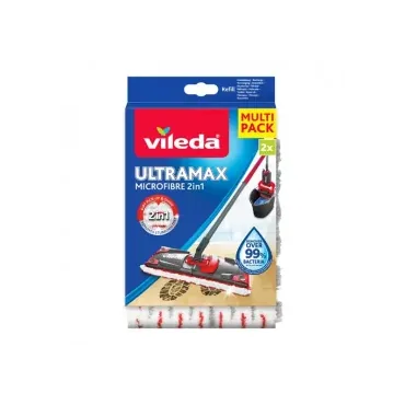 Vileda 167720 tilbehør til moppe Moppemåtte Rød, Hvid