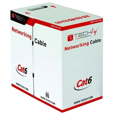 Techly ITP6-CCA-305-BL netværkskabel Blå 305 m Cat6 U/UTP (UTP)