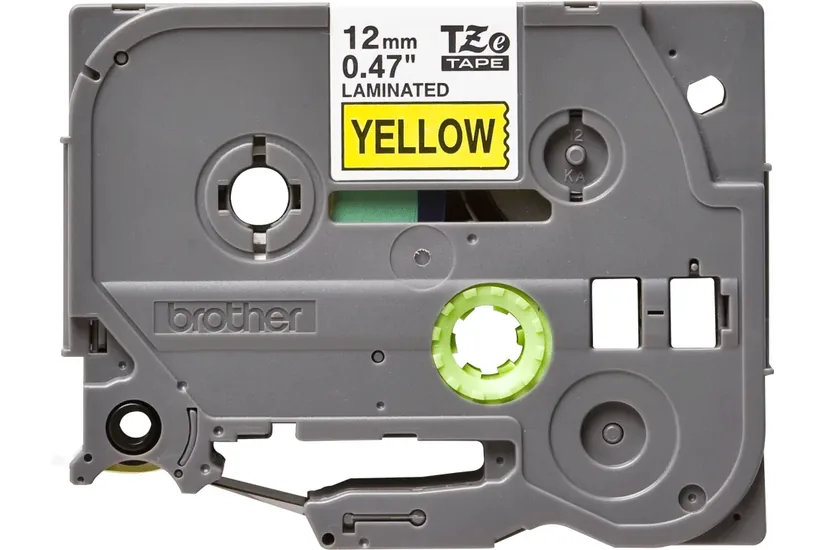Original Schriftband Brother TZE-631, Schwarz Gelb
