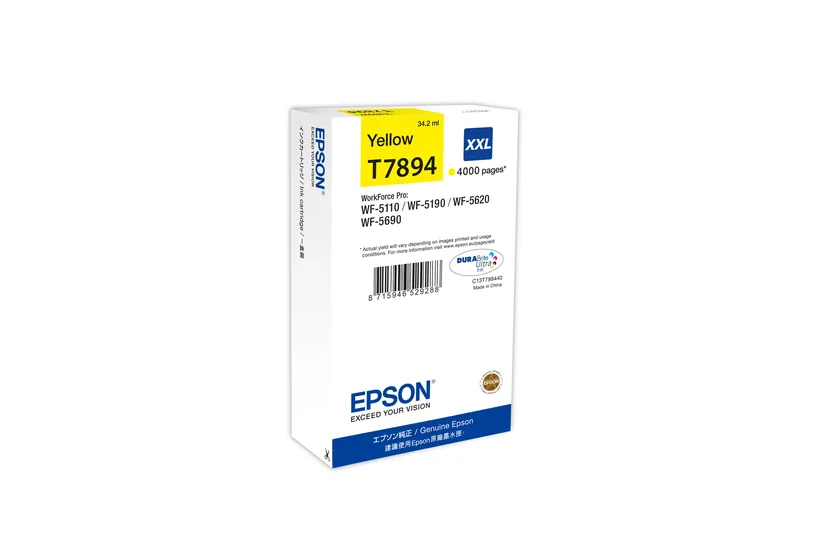 Epson T7894 - Størrelse XXL - gul - original - blækpatron