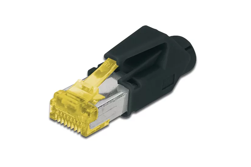 Digitus A-MO6A 8/8 HRS kabelsamler RJ-45 Sort, Gul