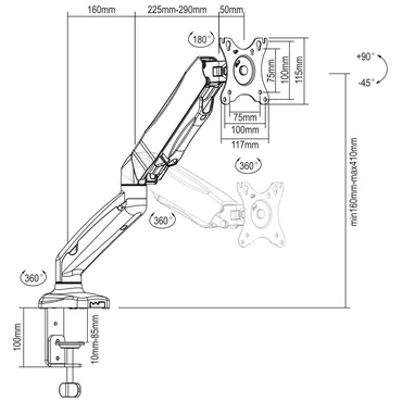 DELTACO ARM-534 monteringssats
