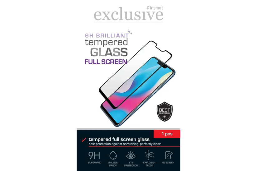 Insmat 861-1455 Skærm og -bagsidebeskytter til mobiltelefon Klar skærmbeskytter Nokia 1 stk