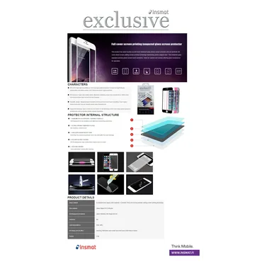 Insmat 861-1455 Skærm og -bagsidebeskytter til mobiltelefon Klar skærmbeskytter Nokia 1 stk