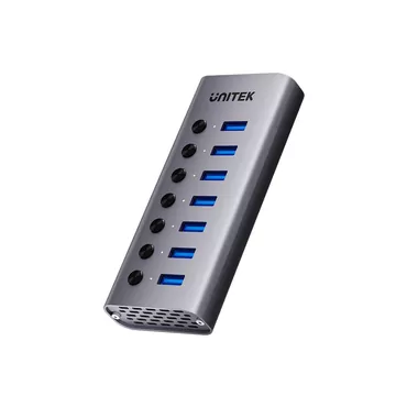 UNITEK H1314A01-EU interface hub USB Type-C 5000 Mbit/s Grå