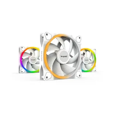 be quiet! Light Wings White | 120mm PWM Triple Pack Computerkabinet Ventilator 12 cm Hvid 3 stk