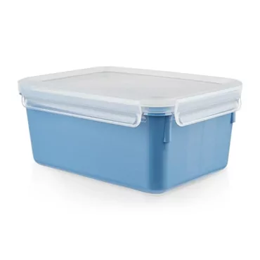 CLIP & CLOSE Color Frischhaltedose 2,2 Liter (blau/transparent, rechteckig, mit Deckel)