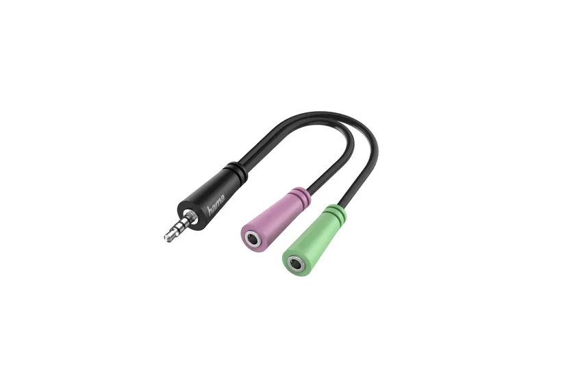 Hama 00200352 lydkabel 0,15 m 3.5mm 2 x 3.5mm Sort