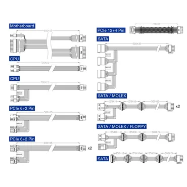 FSP Hyhdro PTM Pro Gen5 - Strømforsyning - 1200W