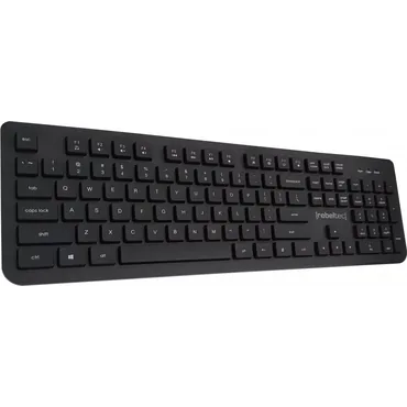 Rebeltec Tangentbord - Membrantangentbrytare - Kabel - Fullstor (100 %) - Svart - Engelsk