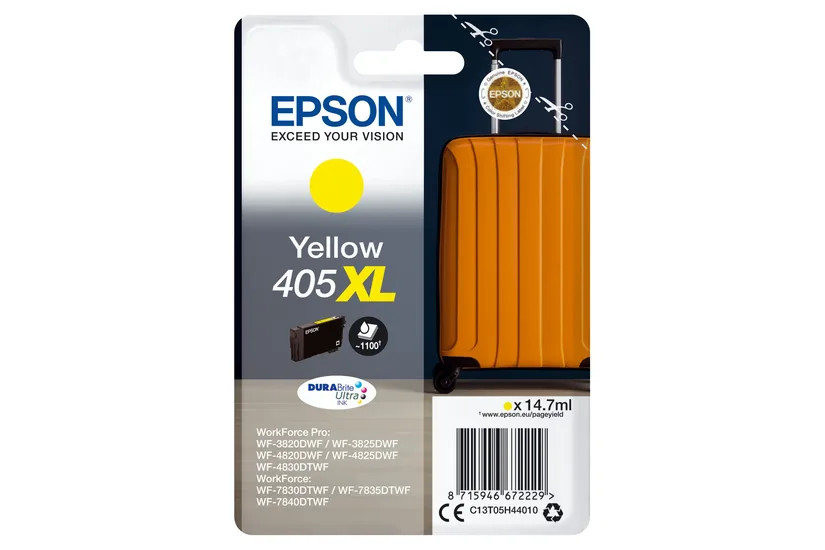 Epson 405XL - XL - gul - original - bläckpatron