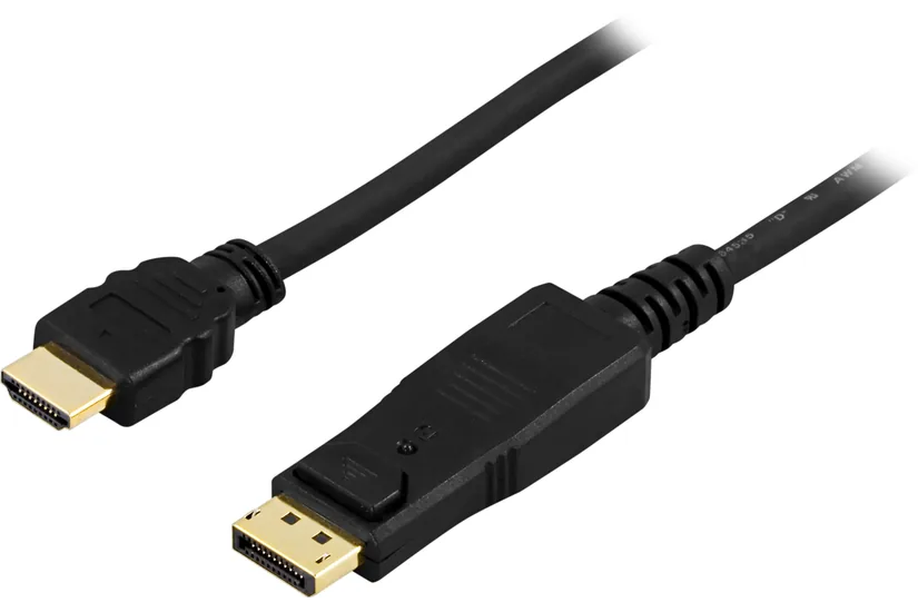 DELTACO DP-3020 - adapterkabel - DisplayPort / HDMI - 2 m