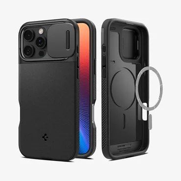 Spigen Optik Armor (MagFit) mobiltelefon etui 16 cm (6.3") Cover Sort