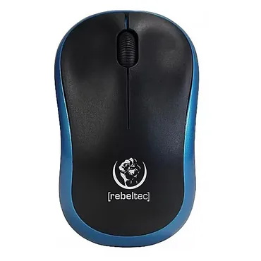 Rebeltec Mus - RF trådløs - 1000 dpi - Batterier - Kontor - Blå - Højre hånd - Optisk