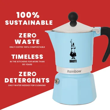 Bialetti Rainbow 0,06 L Aluminium, Termoplast