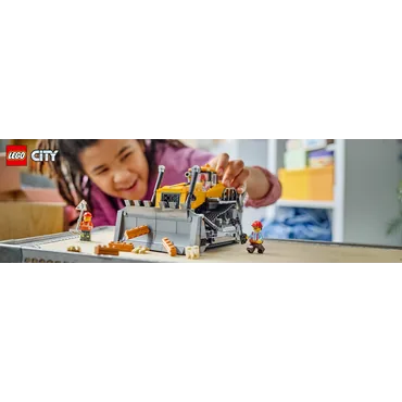 LEGO City 60466 Żółty Buldożer Z Ładowarką