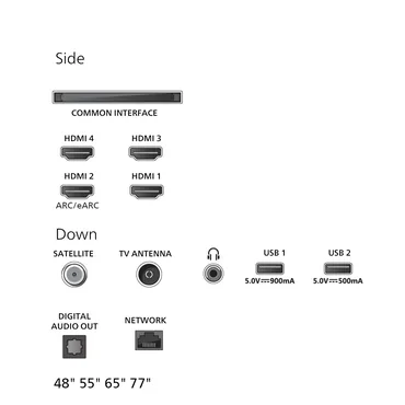 Philips 77OLED76012 195,6 cm (77") 4K Ultra HD Smart TV Wi-Fi Sort