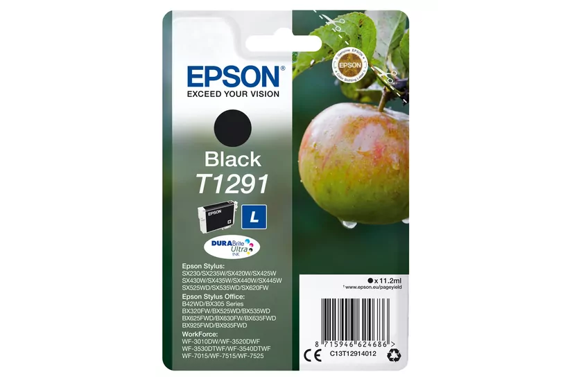 Epson T1291 - L-storlek - svart - original - bläckpatron