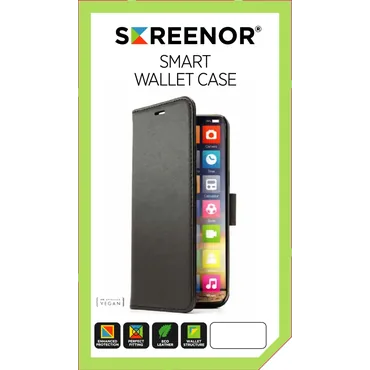 Screenor SMART mobiltelefon etui 17 cm (6.7") Tegnebogsetui Sort