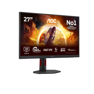 AOC G4 Q27G4ZR computerskærm 68,6 cm (27") 2560 x 1440 pixel Quad HD LED Sort, Rød