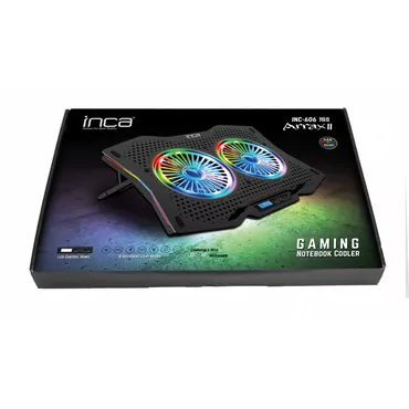 Inca INC-606TGS køling til laptop 45,7 cm (18") 1200 rpm Sort