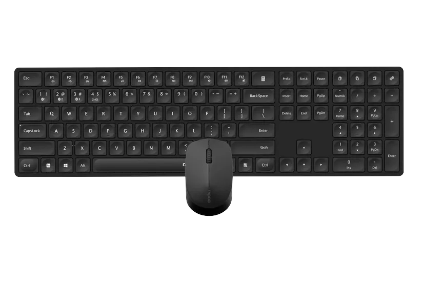 Rapoo Tangentbord - Fullstor - Trådlös RF + Bluetooth