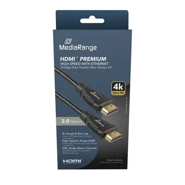 MediaRange MRCS247 HDMI-kabel 2 m HDMI Type A (Standard) Sort