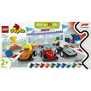 LEGO DUPLO F1®-teams med racerbiler og kørere