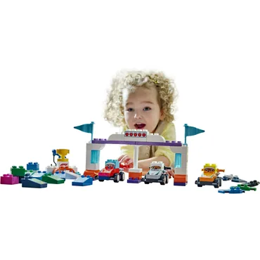 LEGO DUPLO F1®-teams med racerbiler og kørere