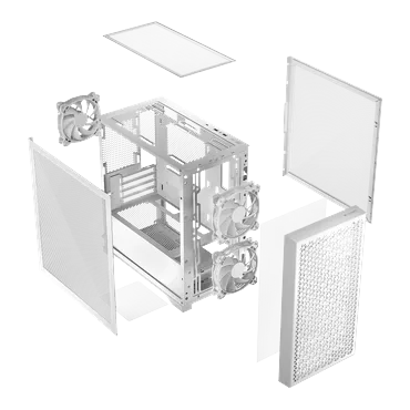 Logic Concept Kabinet - Mini Tower - microATX, mini-ITX - 200 mm - 391 mm - 385 mm - Hvid