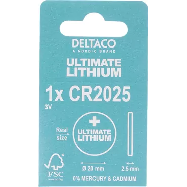 DELTACO Ultimate batteri x CR2025