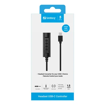 Sandberg 136-73 tilbehør til hovedtelefon/headset Controller