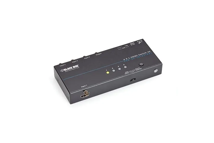 Black Box 4K HDMI Switch 2 x 1 – videoswitch – 2 porte – TAA-kompatibel