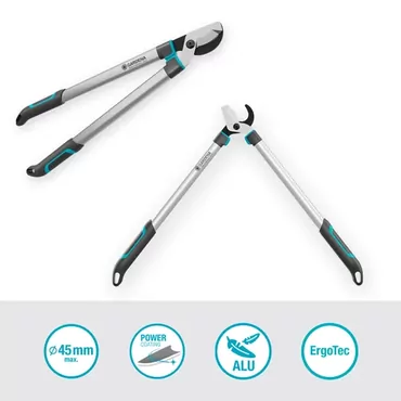 Astschere EasyCut L (grau/türkis, 50cm)