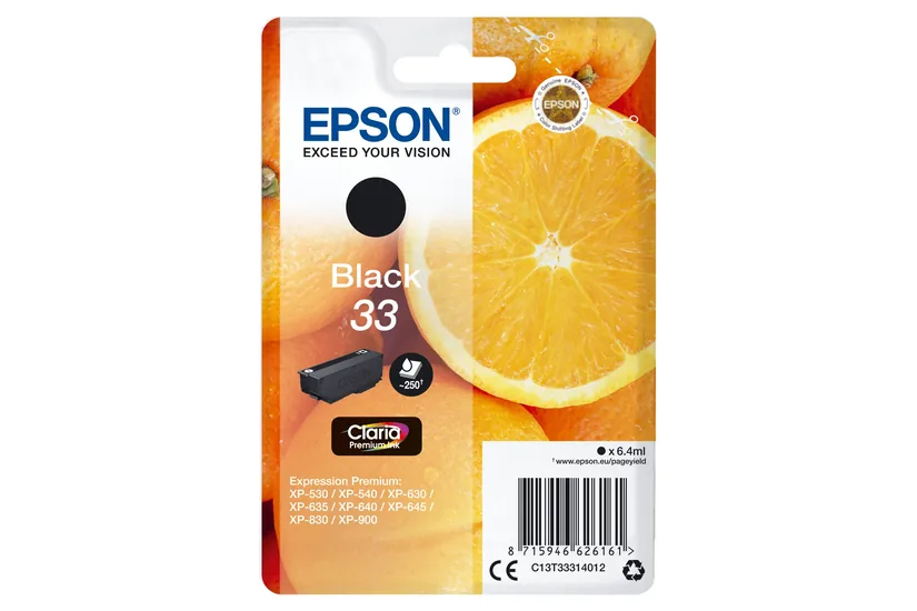 Epson 33 - svart - original - bläckpatron