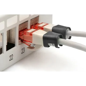 COLORCLIPS F PATCH CABLES BLACK