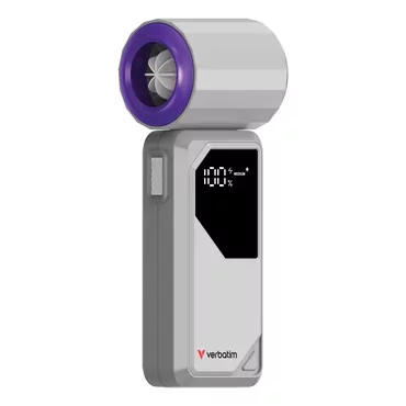 Verbatim Cool’n’go Airjet Handheld Fan Grey/Purple 32340
