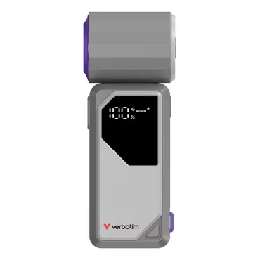 Verbatim Cool’n’go Airjet Handheld Fan Grey/Purple 32340