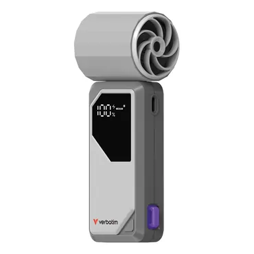 Verbatim Cool’n’go Airjet Handheld Fan Grey/Purple 32340