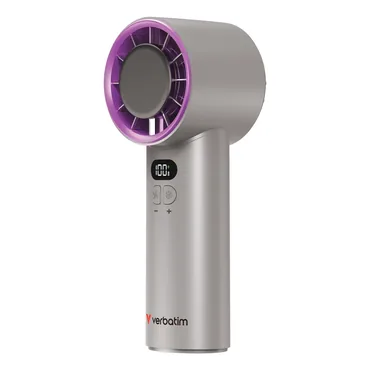 Verbatim Cool’n’go Icetouch Handheld Fan Grey/Purple 32342