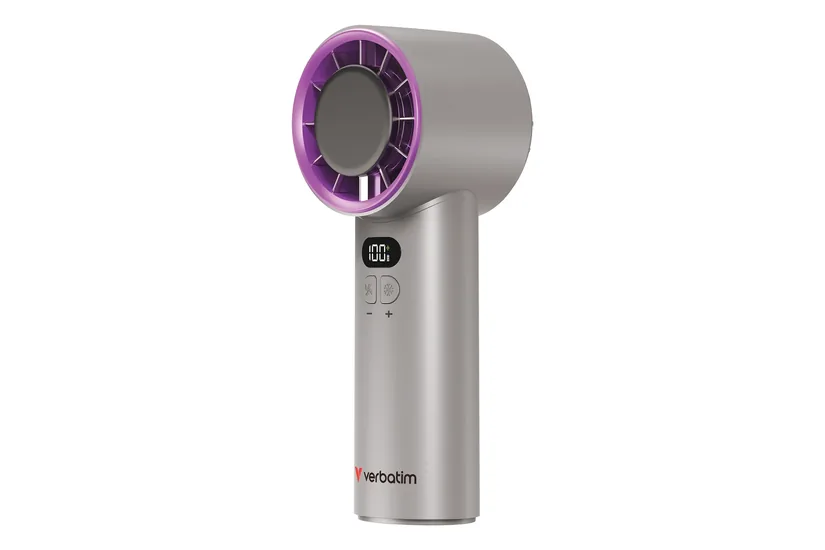 Verbatim Cool’n’go Icetouch Handheld Fan Grey/Purple 32342